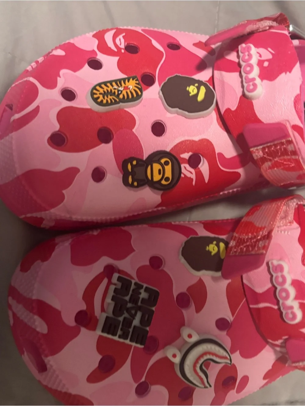 BAPE x CROC clogs
